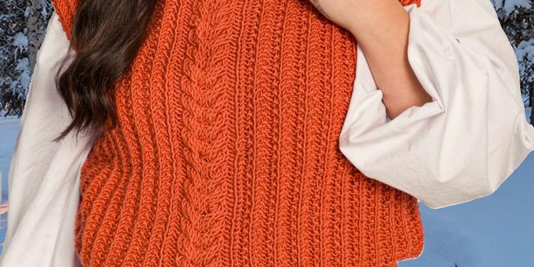 Пять идей для вязания жилетов спицами (схема+выкройка)