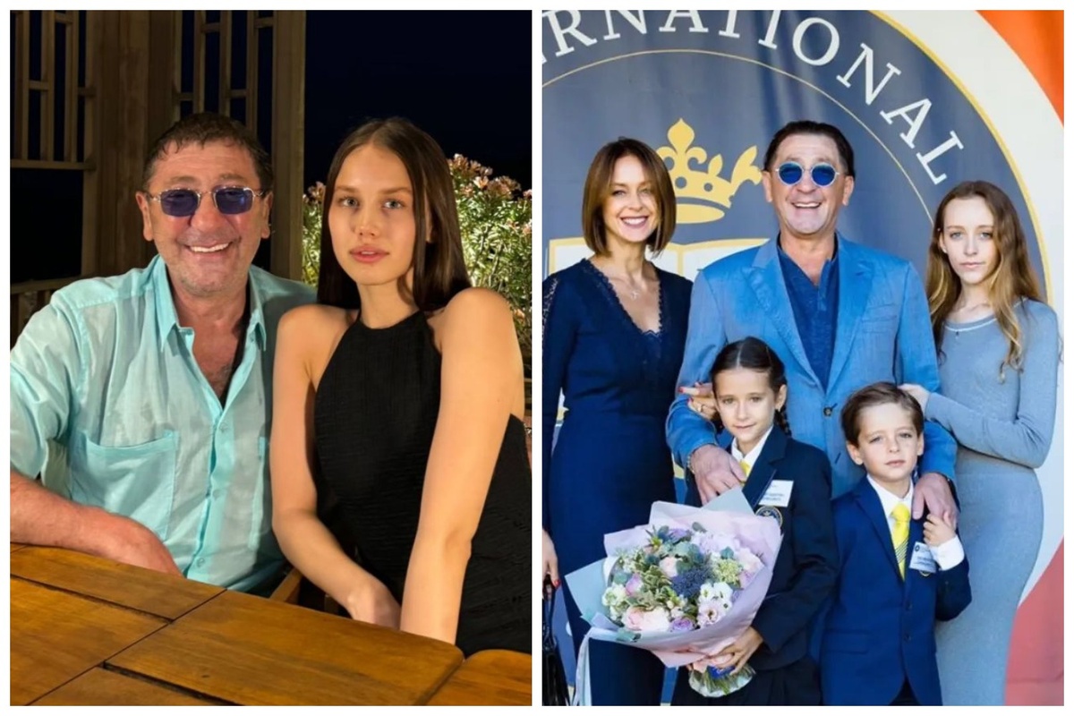 Григорий Лепс с Авророй Кибой, Анной Шаплыковой и детьми