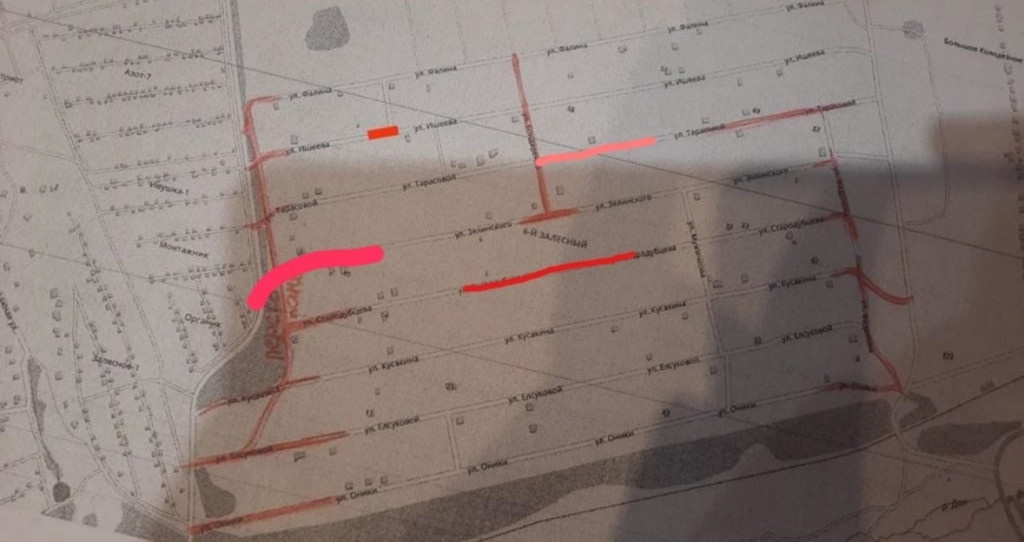 Наиболее проблемные места, отмеченные на карте микрорайона