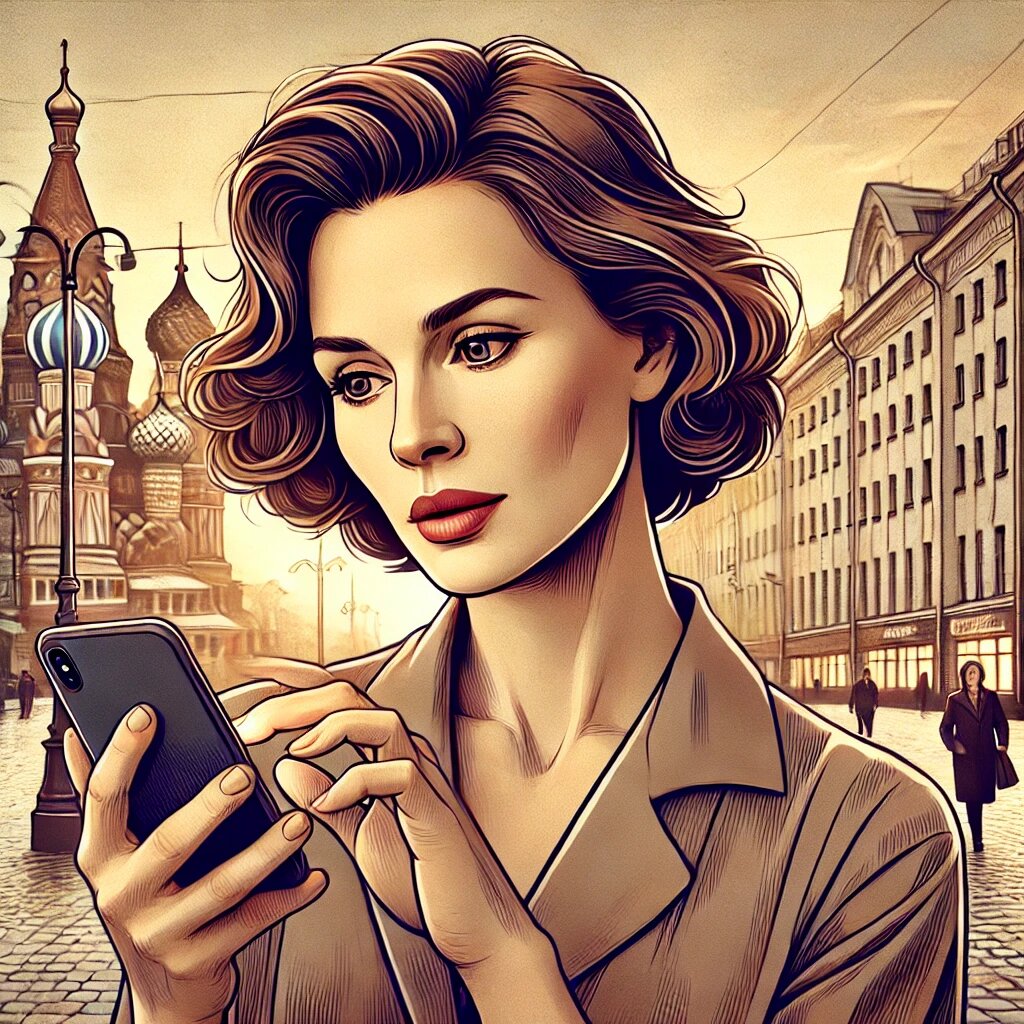 Примерно так по мнению искусственного интеллекта выглядела бы в наши дни главная героиня фильма "Москва слезам не верит" в свои 40 с небольшим.