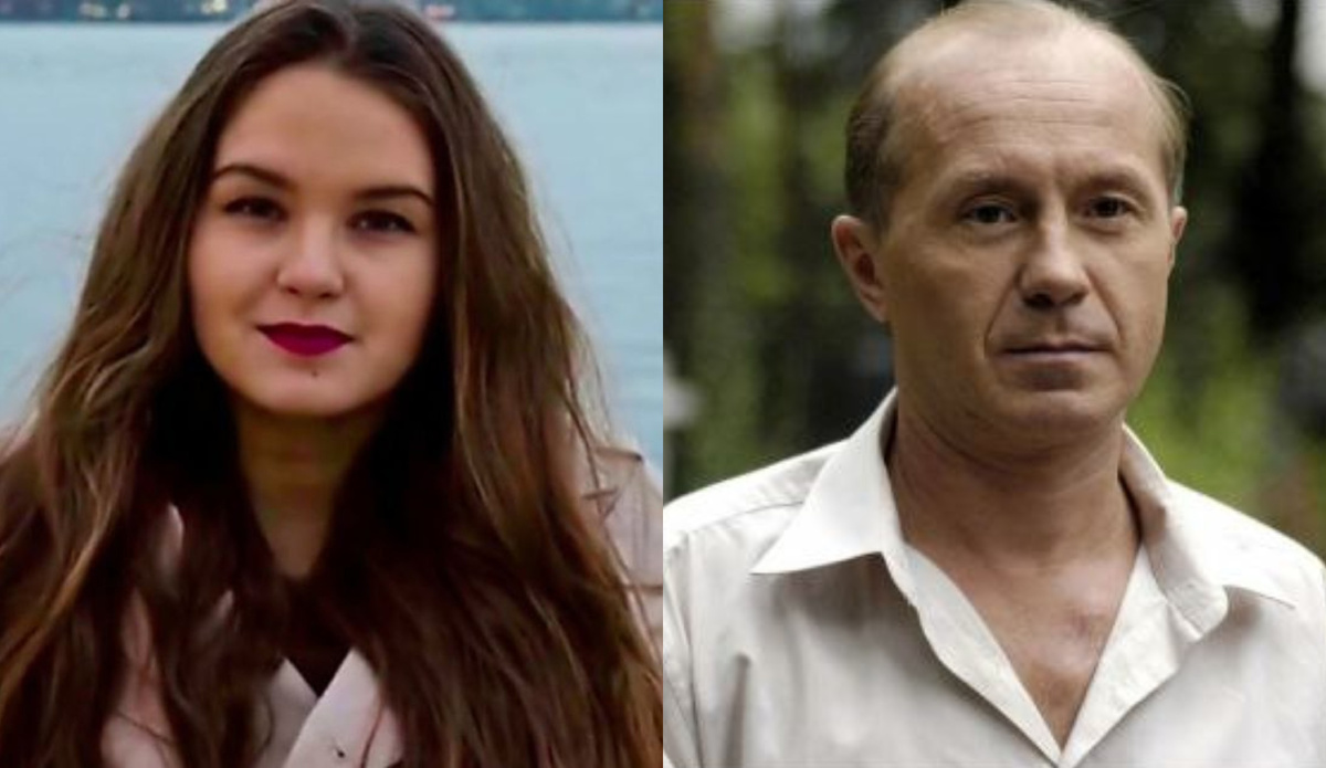 на фото Андрей Панин с дочерью