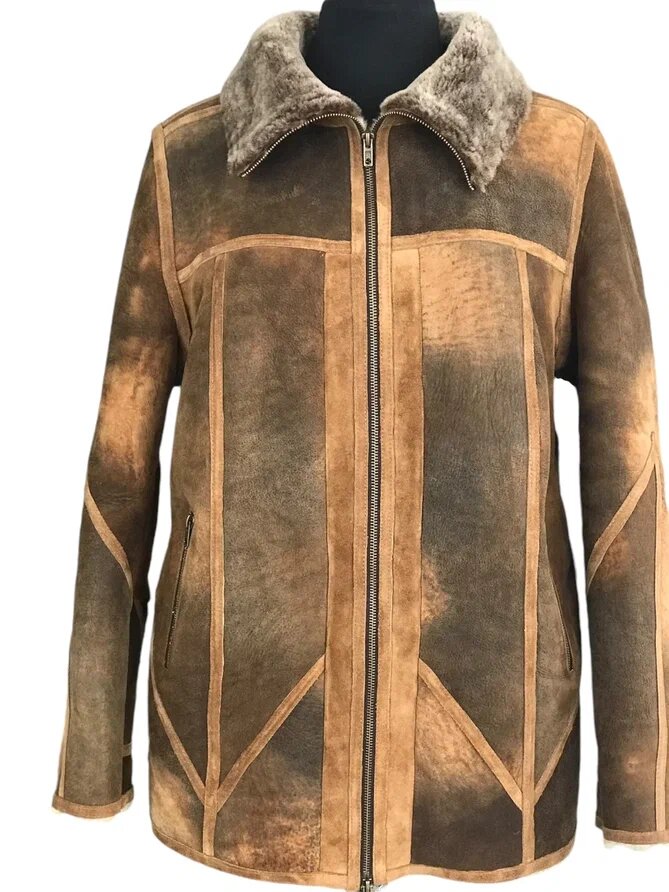 Переделка дубленки-джангл. Ателье Ирины Берзиной.