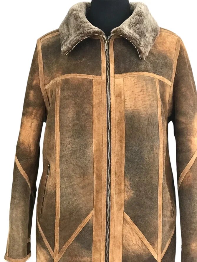 Переделка дубленки-джангл. Ателье Ирины Берзиной.