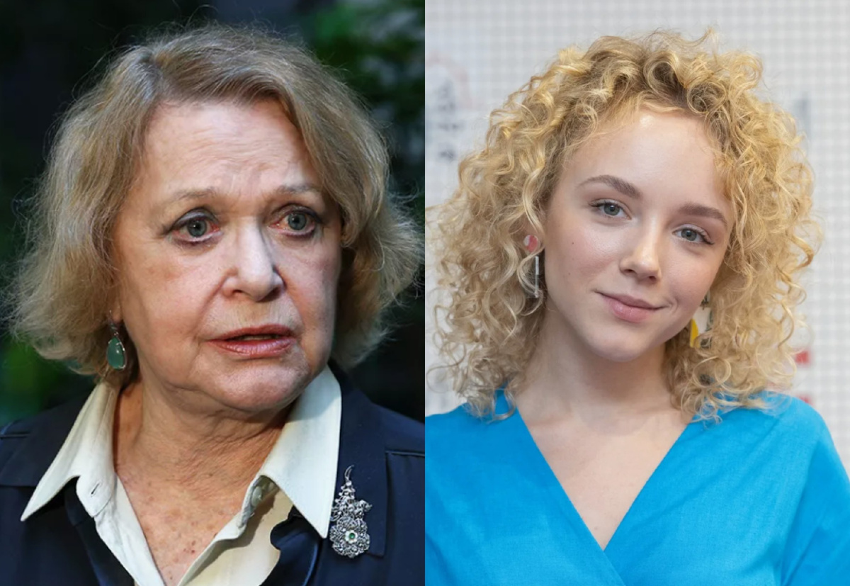 на фото Анастасия Талызина с бабушкой Валентиной Талызиной