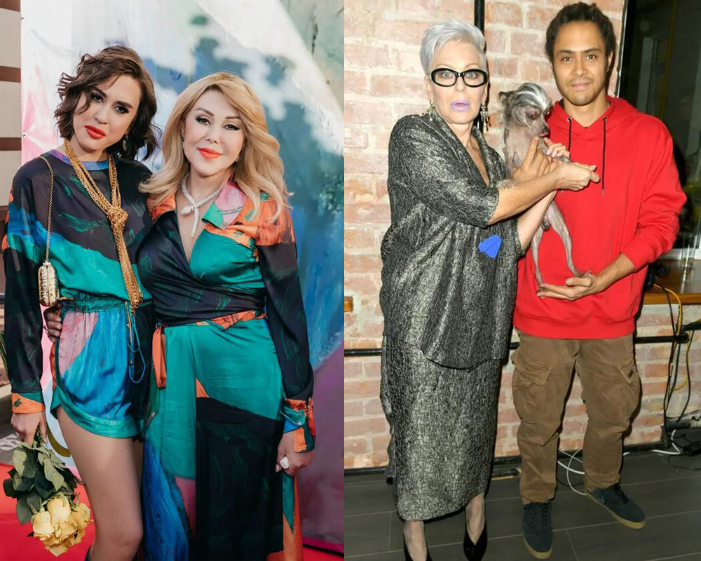 На фото Любовь Успенская и Ирина Понаровская со своими единственными детьми. 