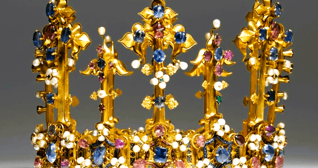 Старейшая корона Англии XIV века: корона принцессы Бланш