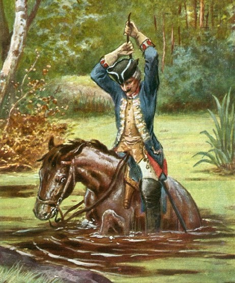 Барон Мюнхгаузен пытается вытащить себя из болота