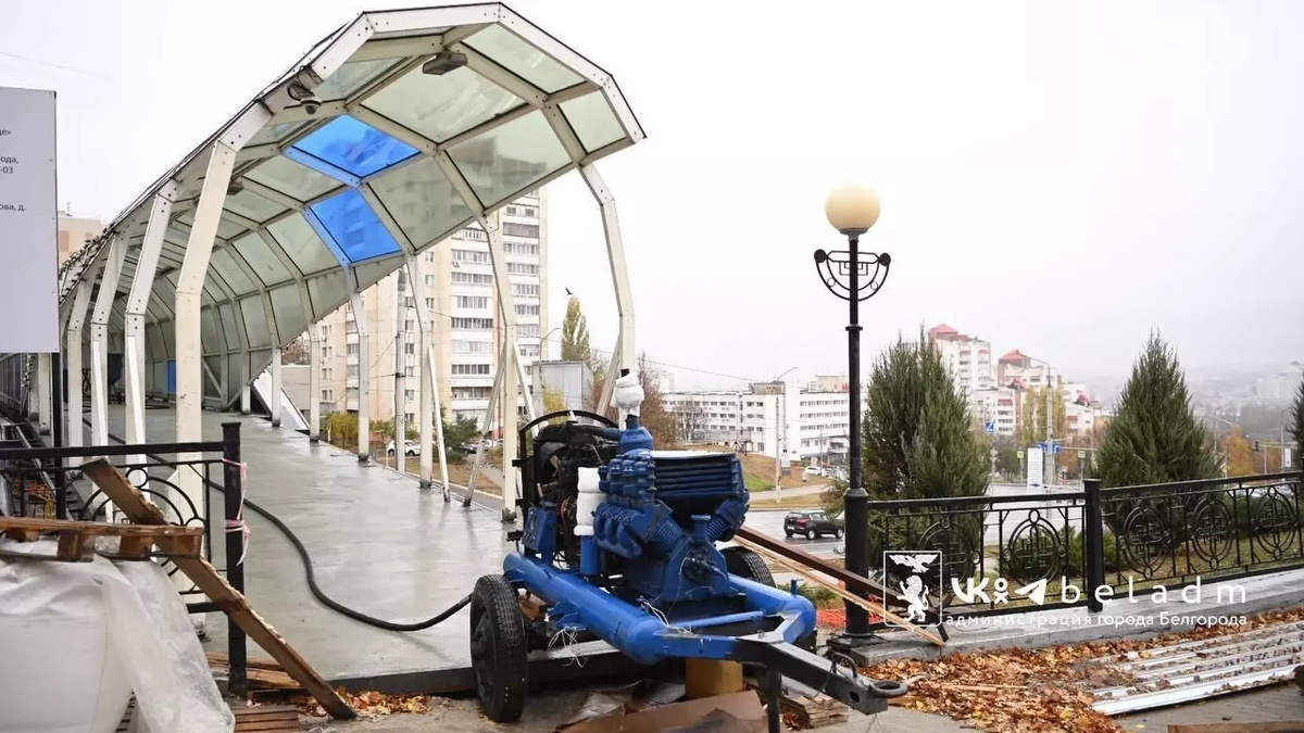 Фото: мэрия Белгорода. Надземный переход на проспекте Ватутина