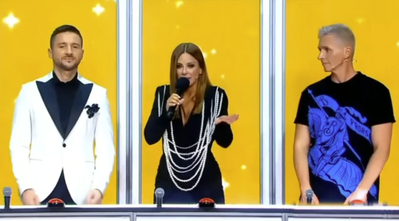 Эксперты с почётной гостьей - Ани Лорак. 