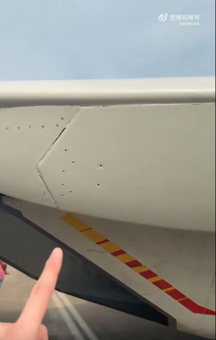 Проблемные места прототипа Су-57/. фото из китайских источников.