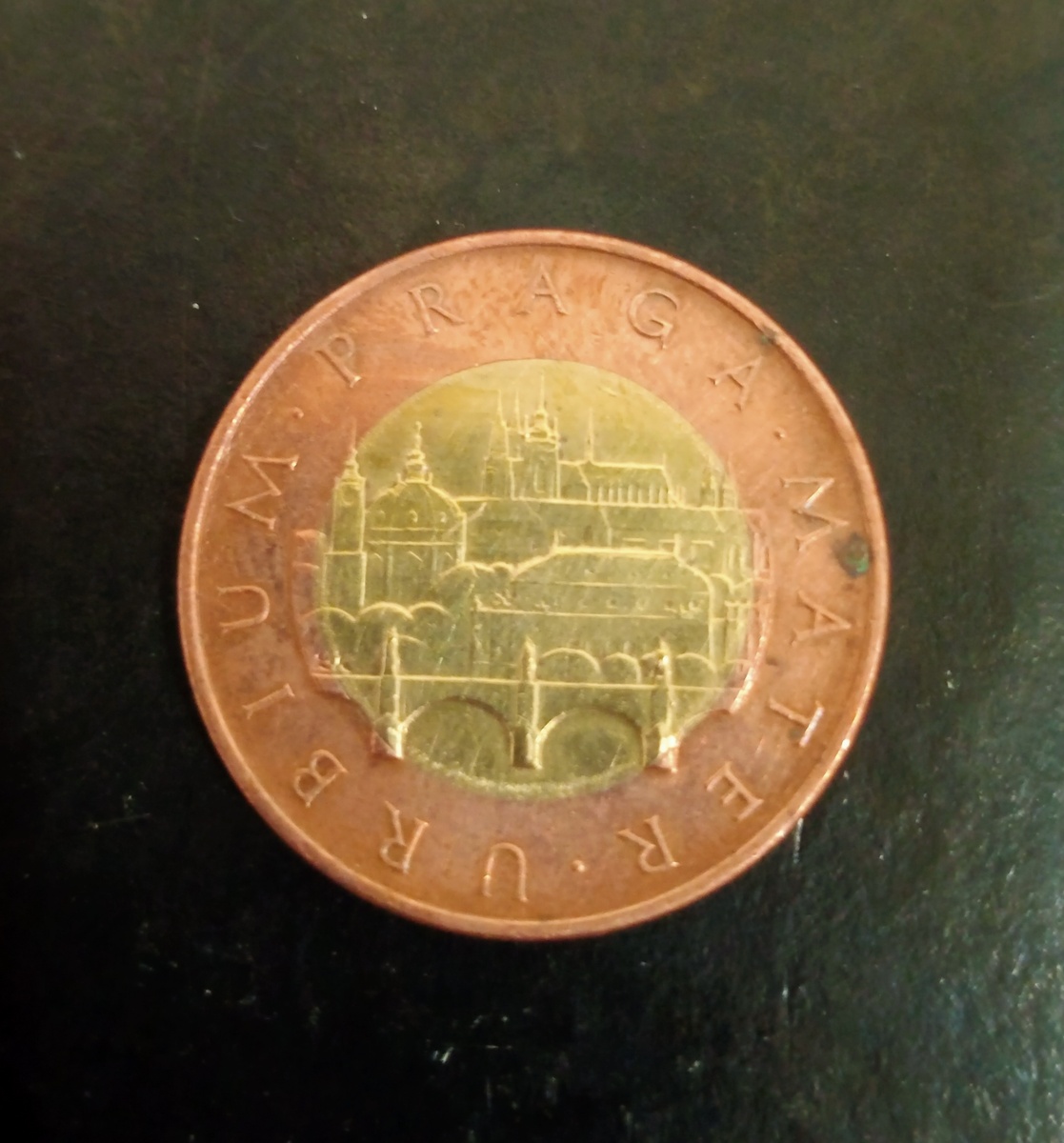 Реверс монеты 50 крон Чехия.