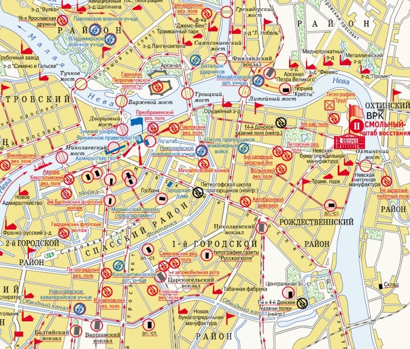 Карта восстания.