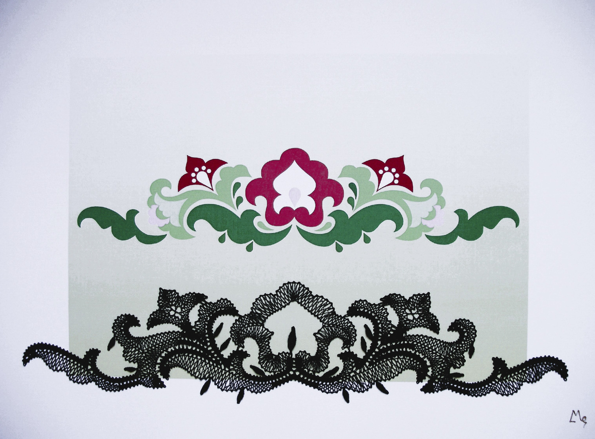 Кружево на коклюшках. Графическое изображение