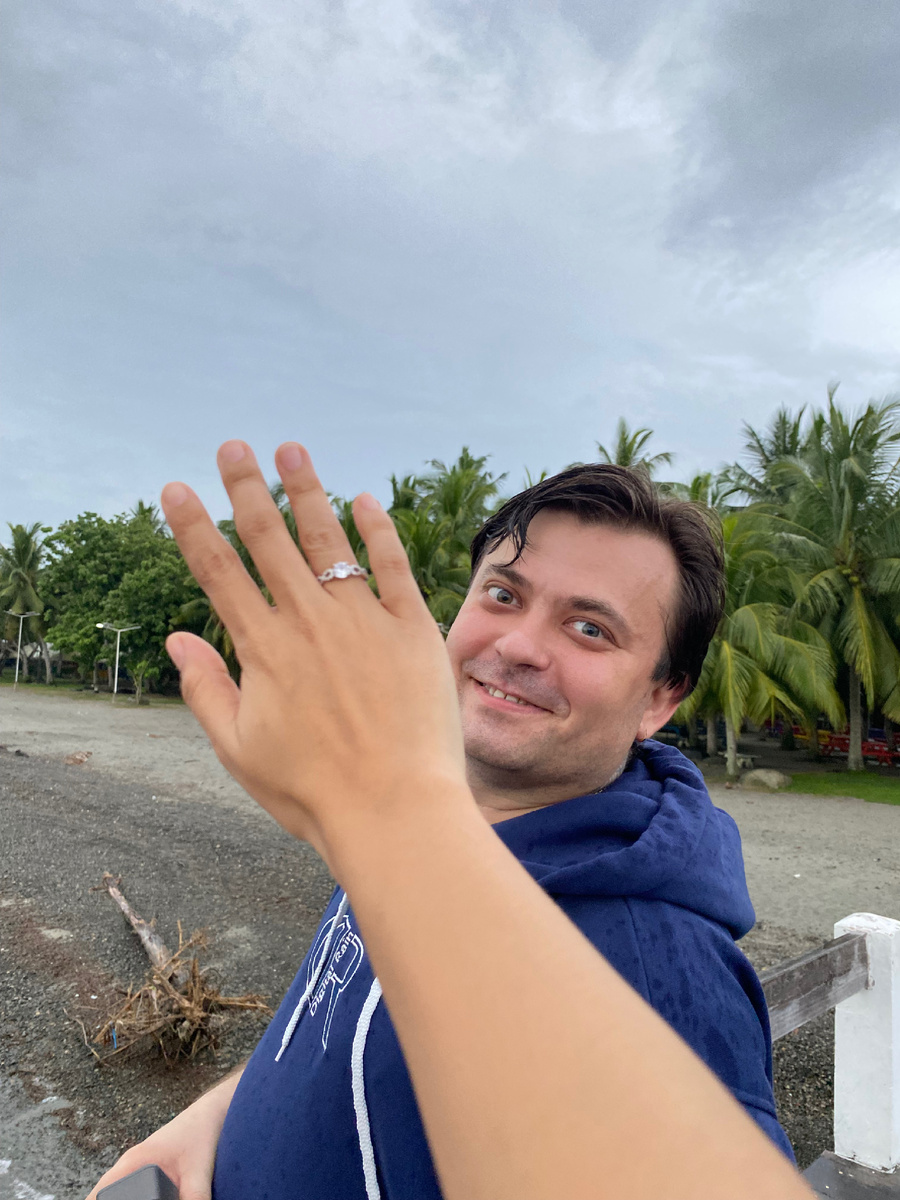 Фото самого романтического предложения.