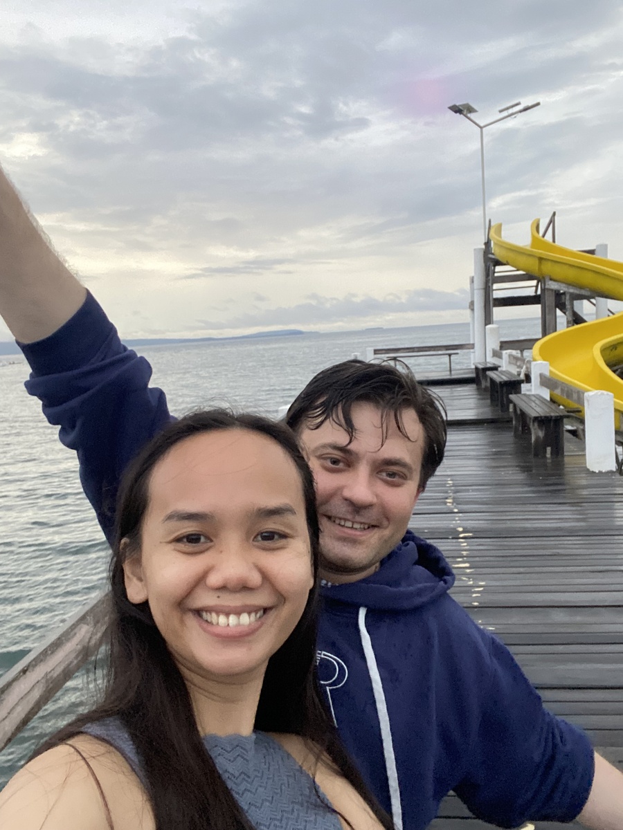 Романтический вечер на берегу Тихого океана.