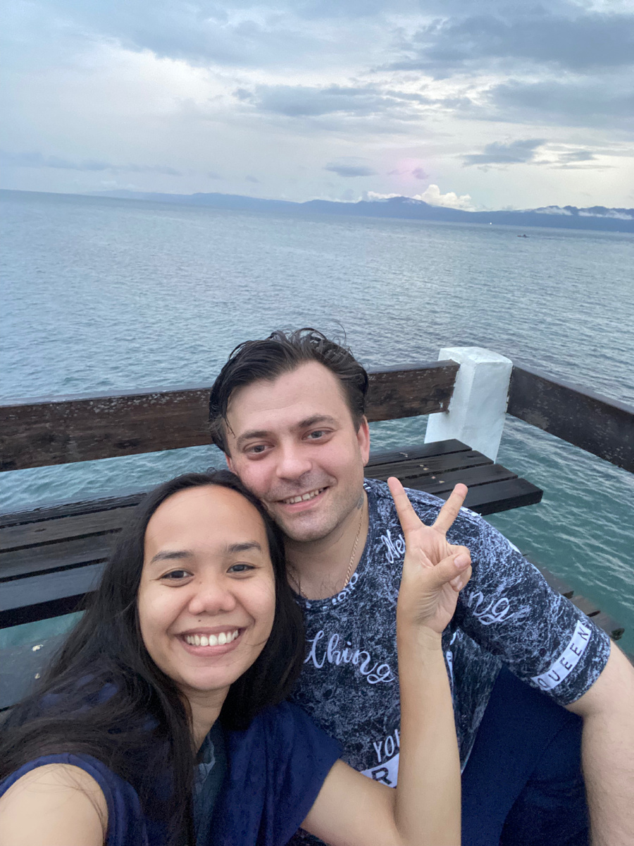 Романтический вечер на берегу Тихого океана.