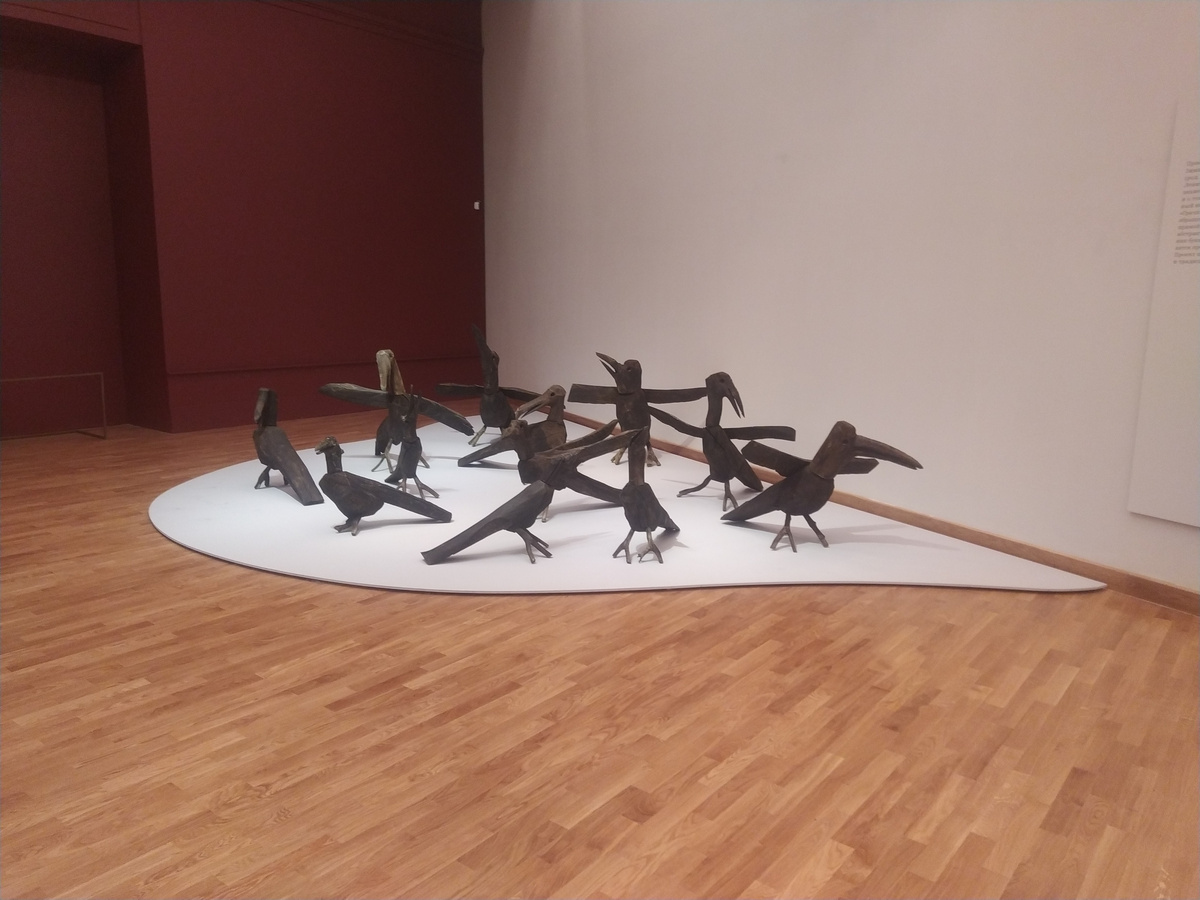 Николай Полиссикй "Грачи прилетели" на выставке "Передвижники" в Третьяковской галерее