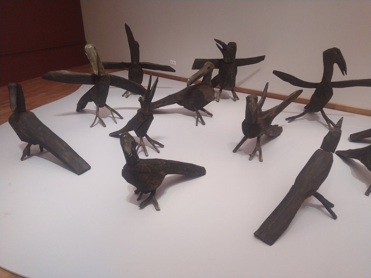 Николай Полиссикй "Грачи прилетели" на выставке "Передвижники" в Третьяковской галерее