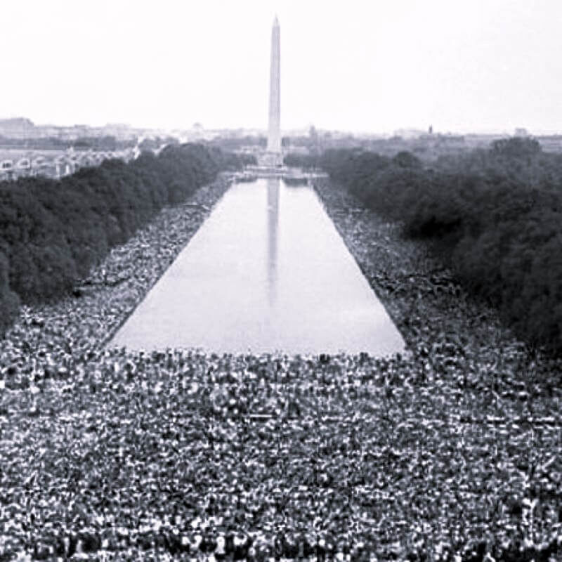 Антивоенный митинг у мемориала Линкольна