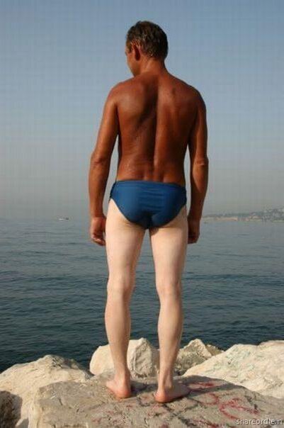 Настоящий загар строителя