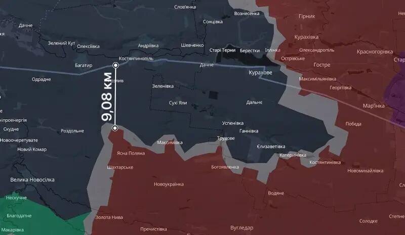    Карта боев на Украине: освобожденные территории РФ