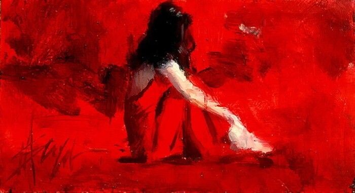 Генри Асенсио (Henry Asencio) "Девушка на красном"