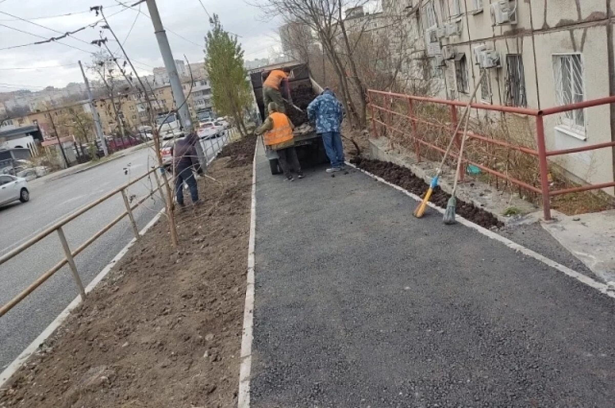    Улицу Русскую во Владивостоке благоустраивают после ремонта теплосетей