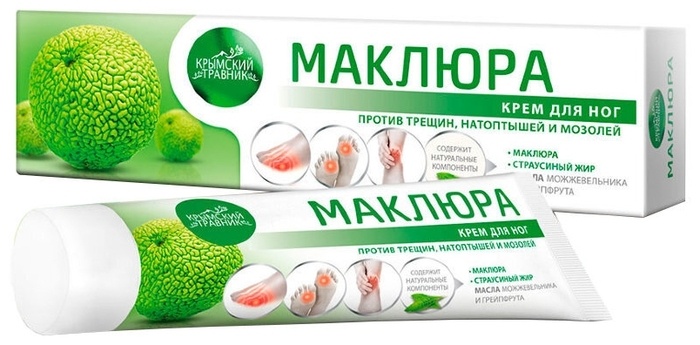 Крымский травник Маклюра Крем для ног Против трещин, натоптышей и мозолей