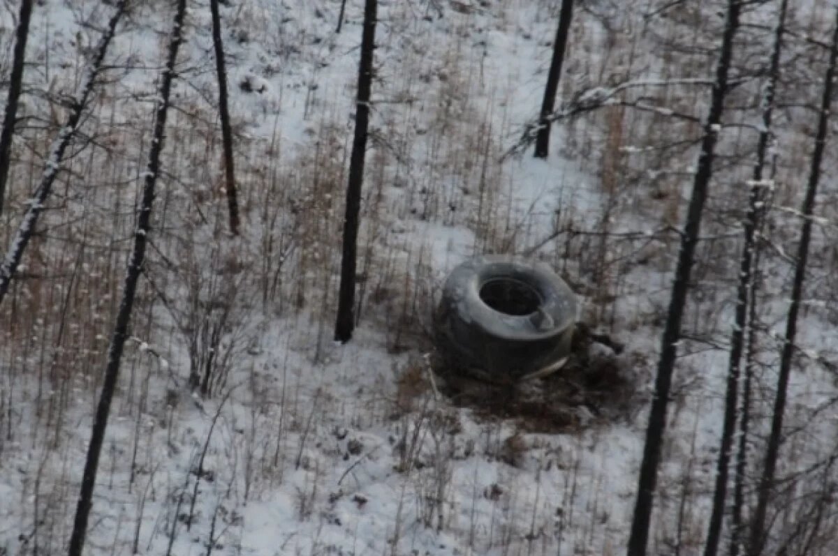    Фрагмент ракеты-носителя нашли в 220 километрах от Вилюйска