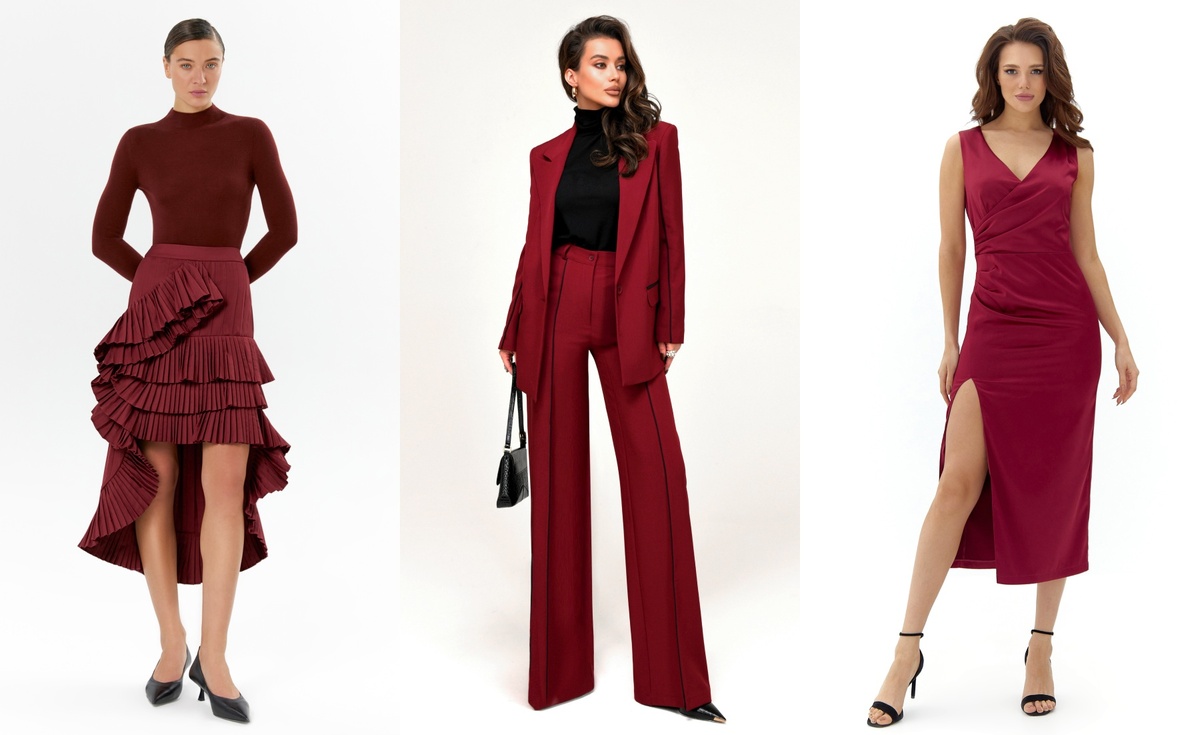 Бургунди для теплого цветотипа