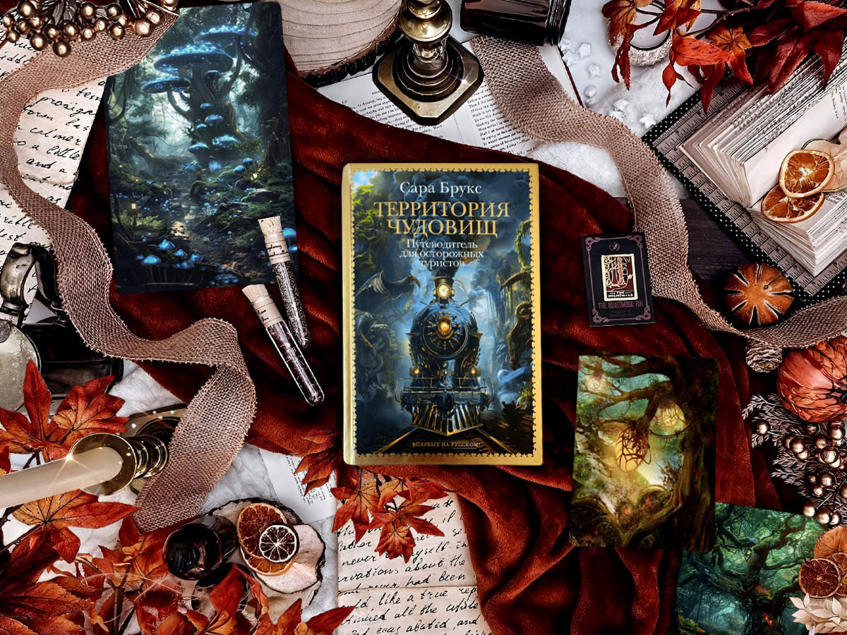 Роман британской писательницы Сары Брукс «Территория чудовищ. Путеводитель для осторожных туристов» (англ. «The Cautious Traveller's Guide to The Wastelands»): жанры — мистический триллер, фантастический триллер, историческая фантастика (альтернативная Российская Империя конца XIX века, стимпанк), психологическая фантастика, философская фантастика, лавкрафтианские ужасы; объём произведения — 7 частей и эпилог; дата первой публикации — 2024 год; страна — Великобритания. Возрастное ограничение — с 16 лет.