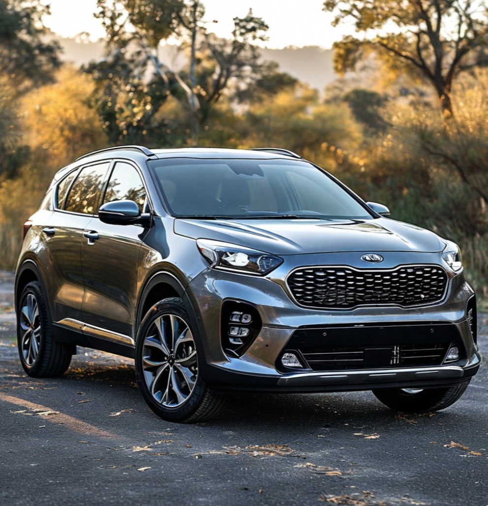Передняя и боковая часть Kia Sportage 