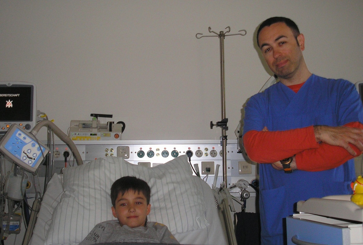 Антон с доктором Овруцким, Берлин 2009 год