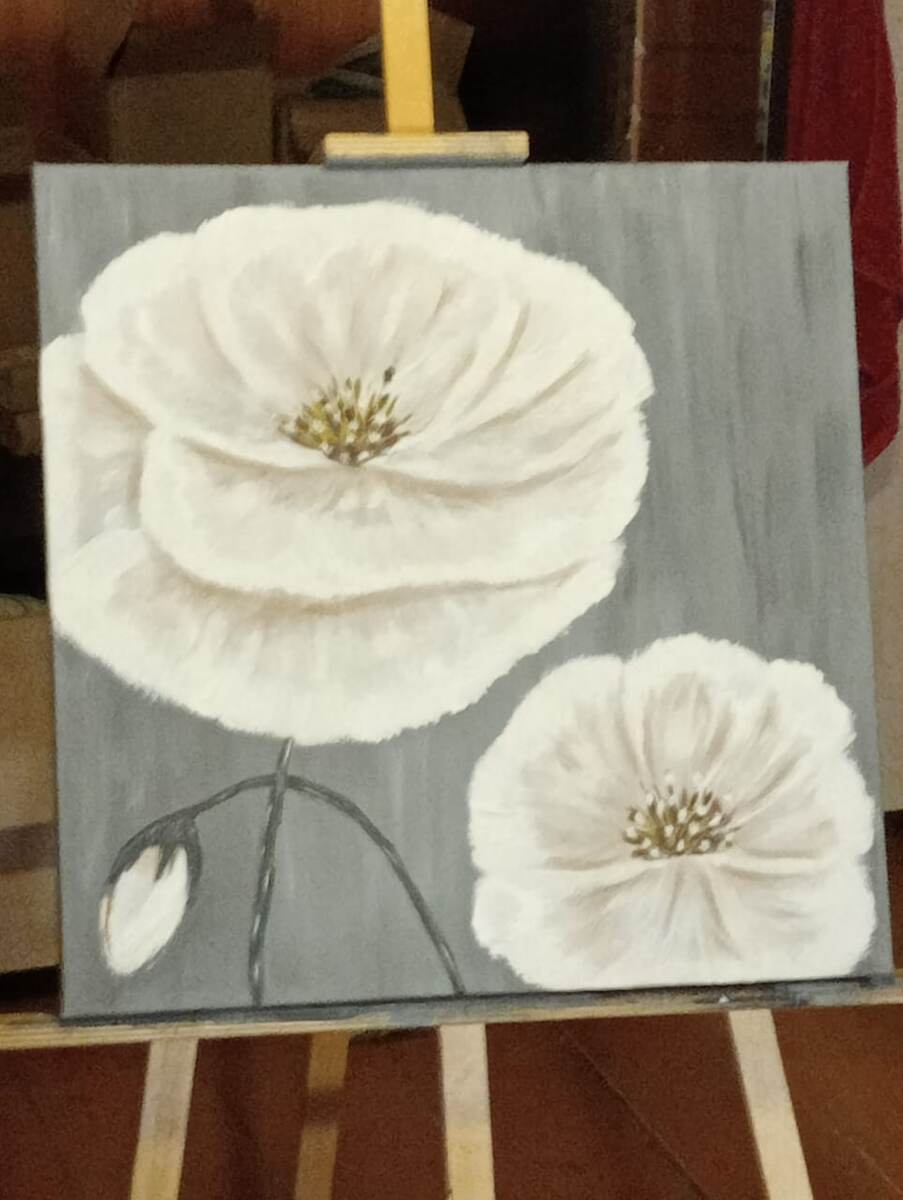 Моя интерьерная картина "Рельефные цветы" 