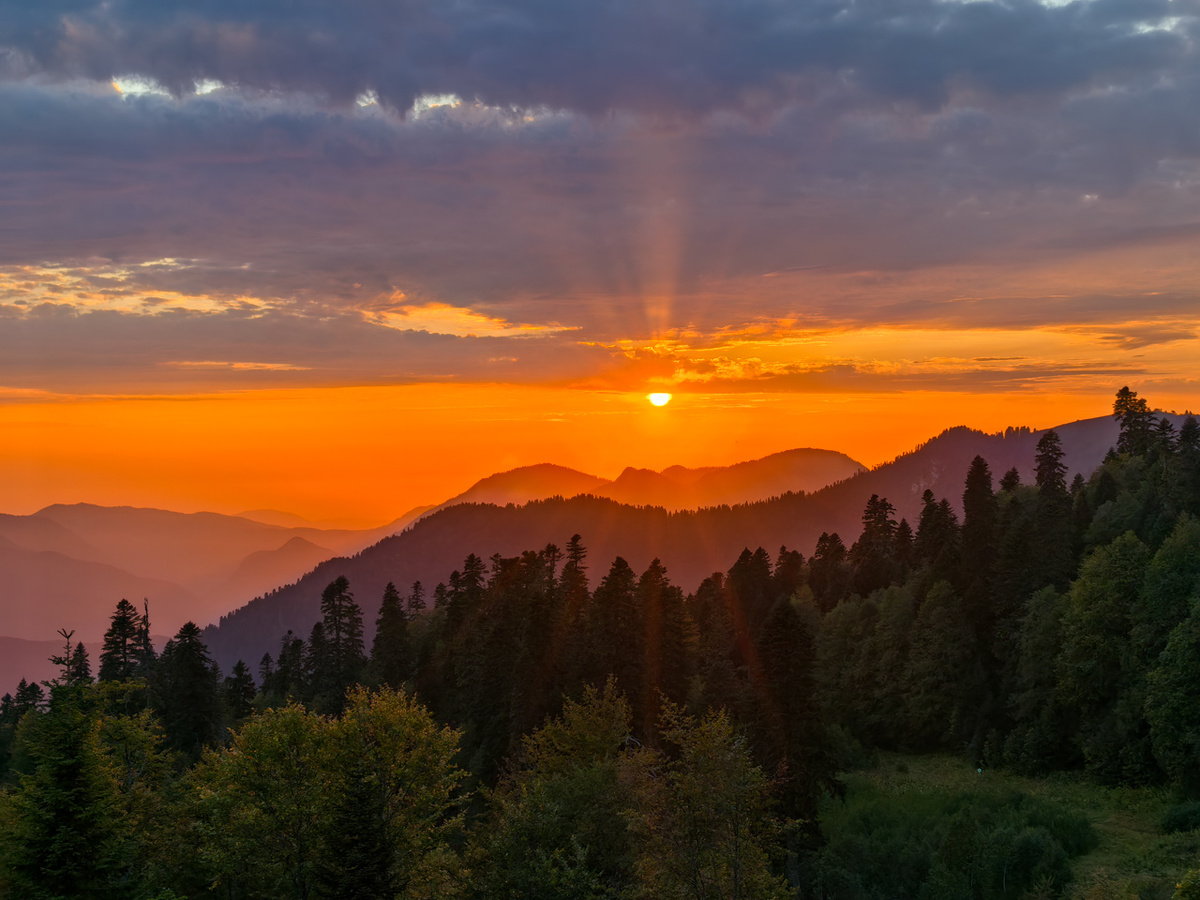 Закат в Нахазо.