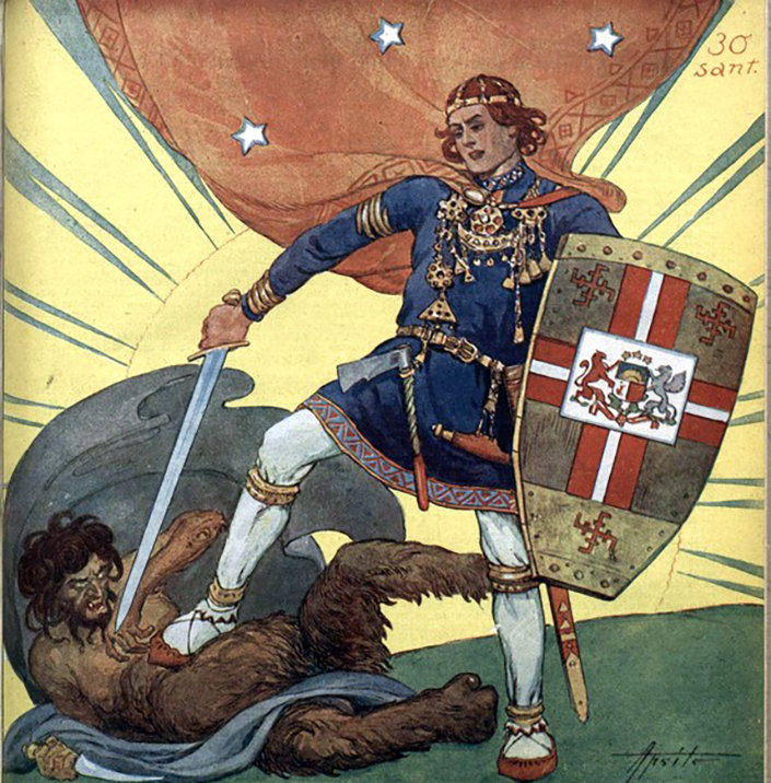 Лачплесис образца 1930 года © обложка журнала "Атпута"