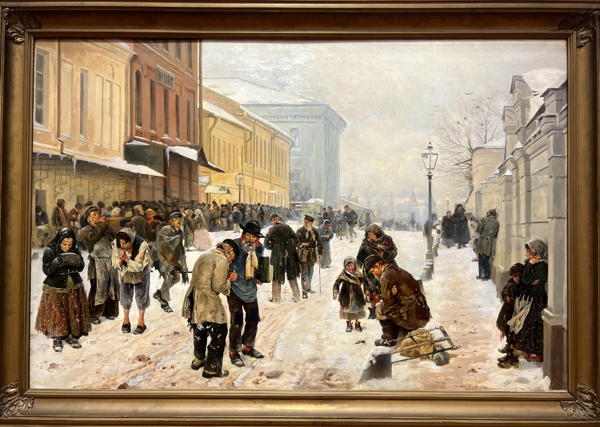 Владимир Егорович Маковский "Ночлежный дом" 1889 г. Холст, масло. Государственный русский музей.