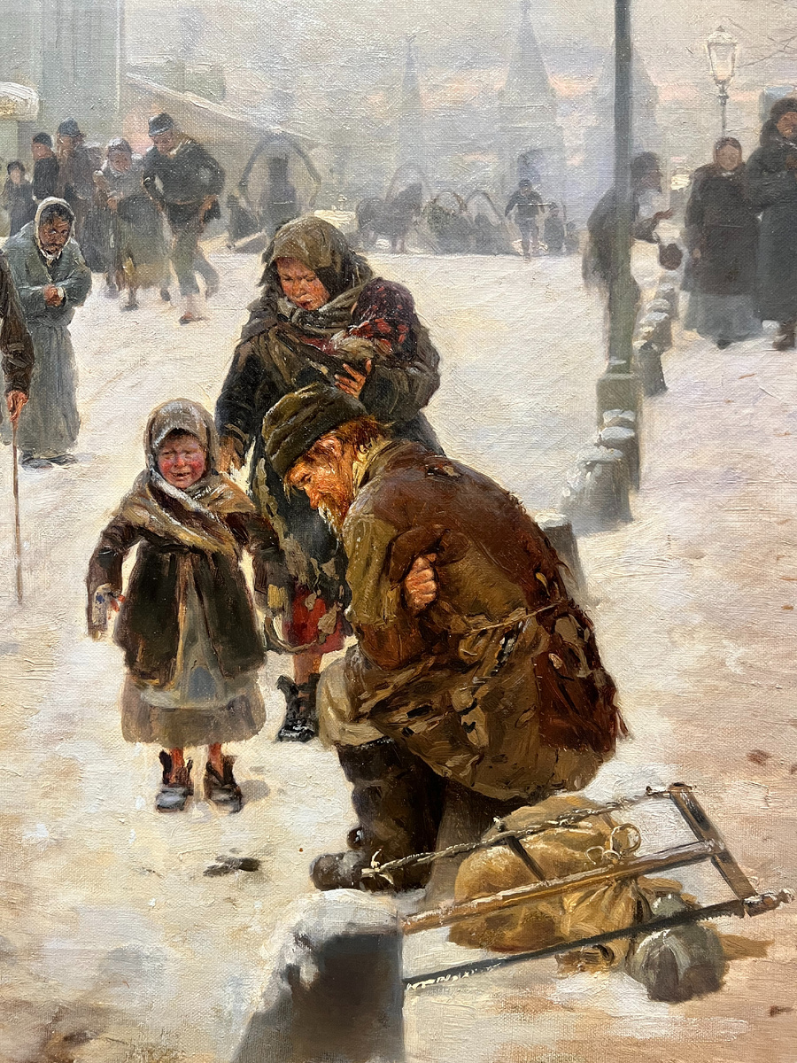 Фрагменты картины В.Маковского "Ночлежный дом". Фото автора.