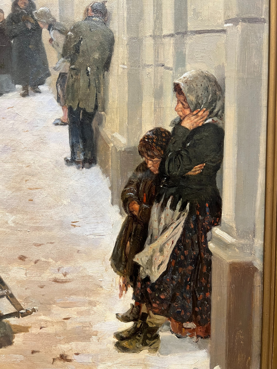 Фрагменты картины В.Маковского "Ночлежный дом". Фото автора.