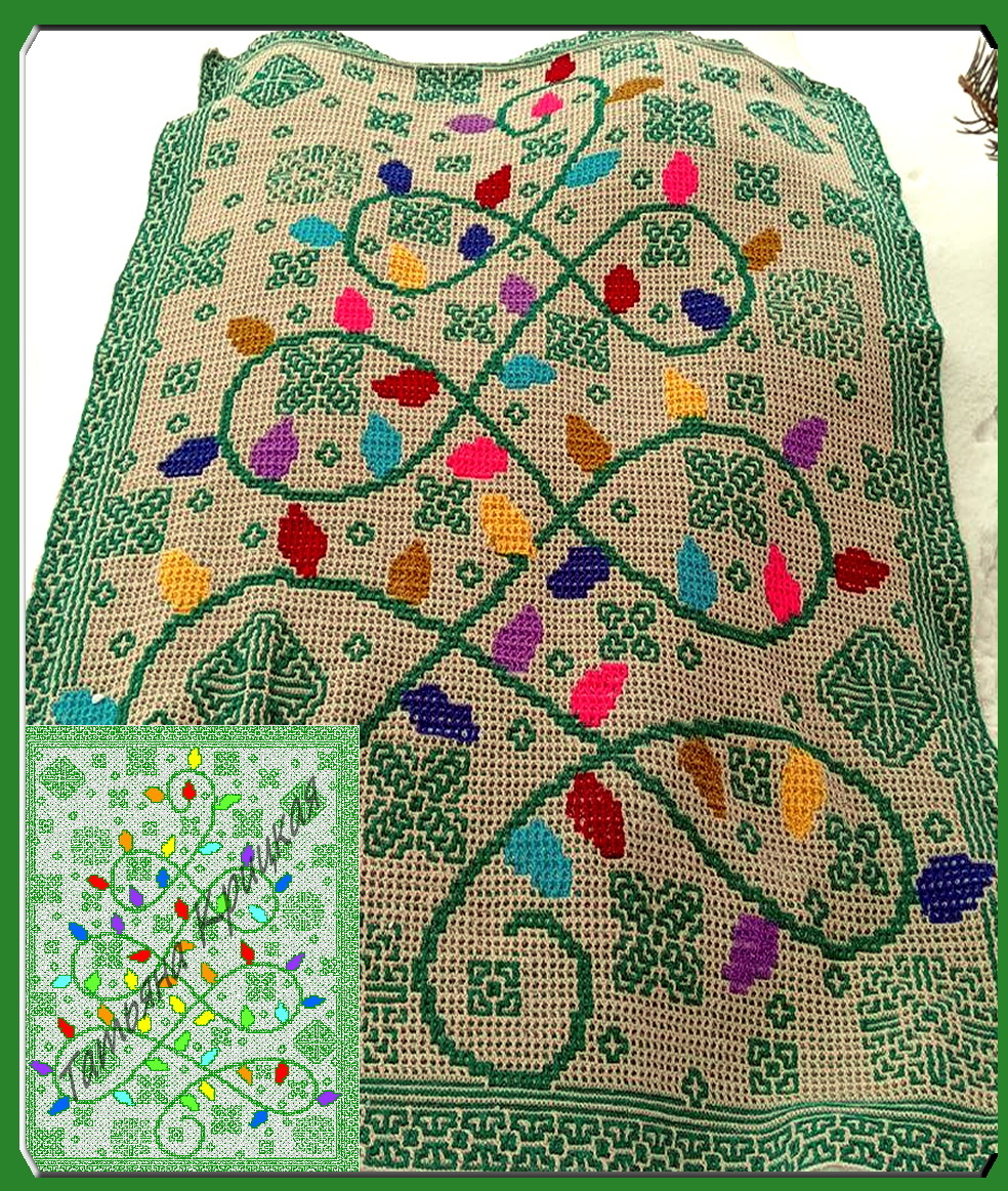 "Гирлянда" от Ирины Бакумовой. Схема моя.