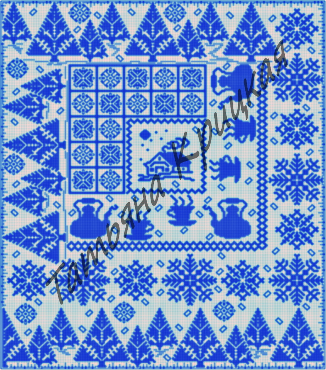 "Снежность". Размер 385х465.