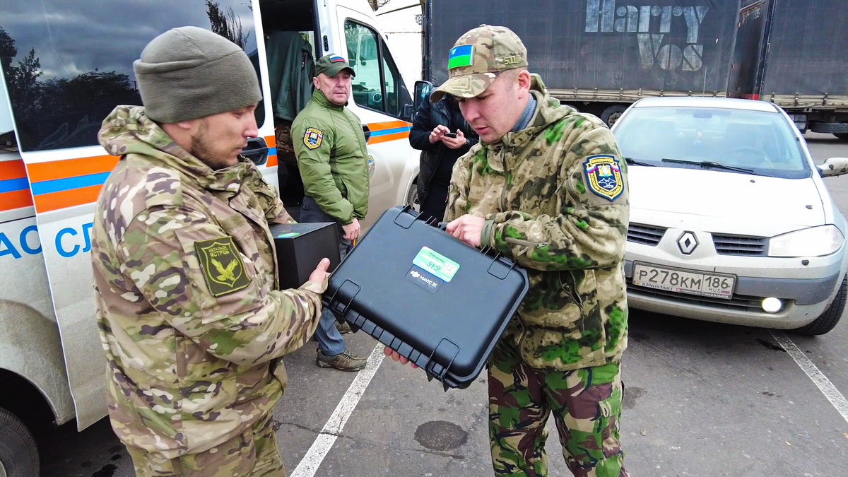    Югорским бойцам передали БПЛА по их заявкам