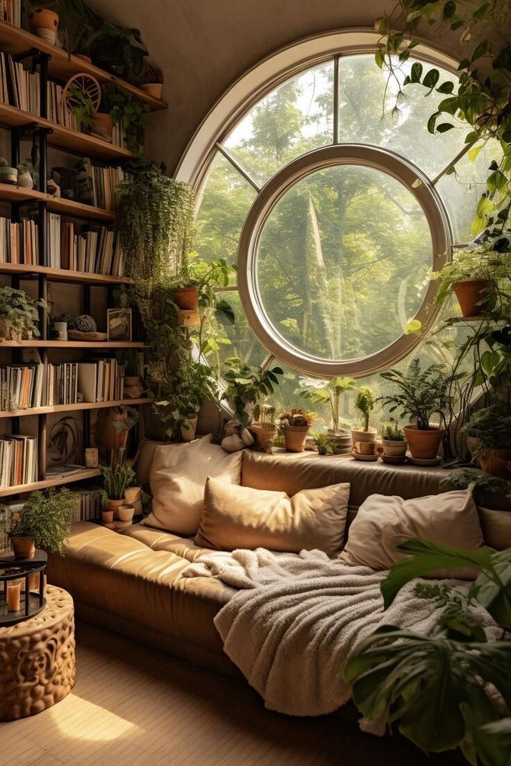 Обожаю сочетание книг и комнатных растений. pinterest