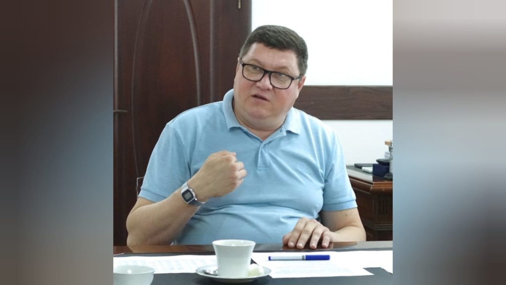    Глава Тимашевского района Андрей Палий. Фото Архипа Ларченко. Знамя Труда