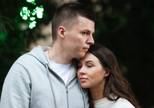    Лерчек с бывшим мужем. Фото: ТВЦ