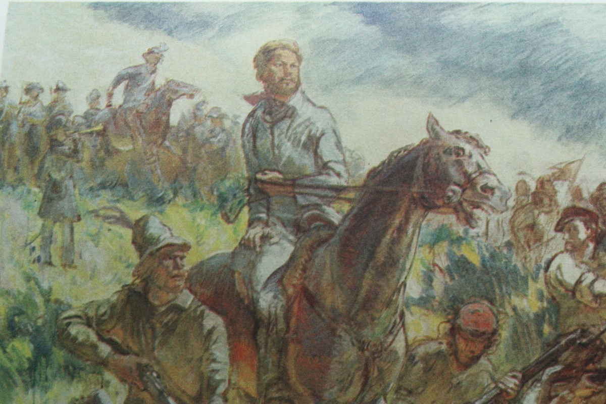 Энгельс на коне
