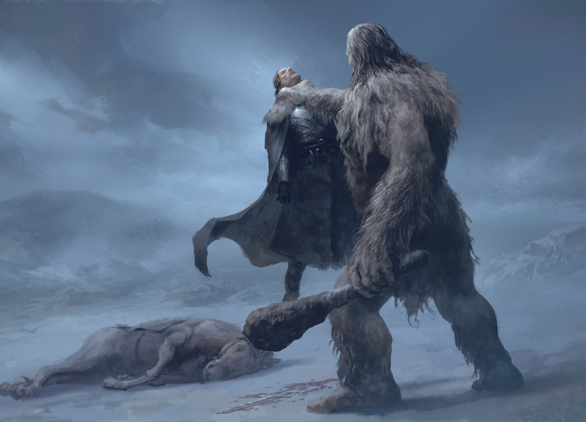 Великан из "Песни Льда и Пламени" (арт Shen Fei, tumblr.com).