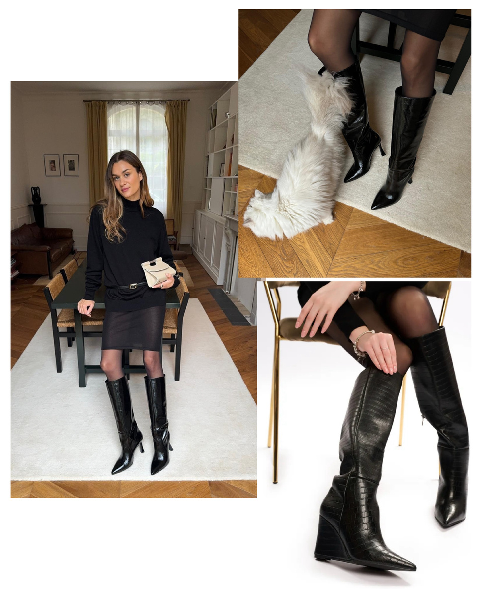 На фото справа внизу сапоги Rio Fiore демисезонные на каблуке высокие скалы стоимостью 5 443 RUB с учётом скидки