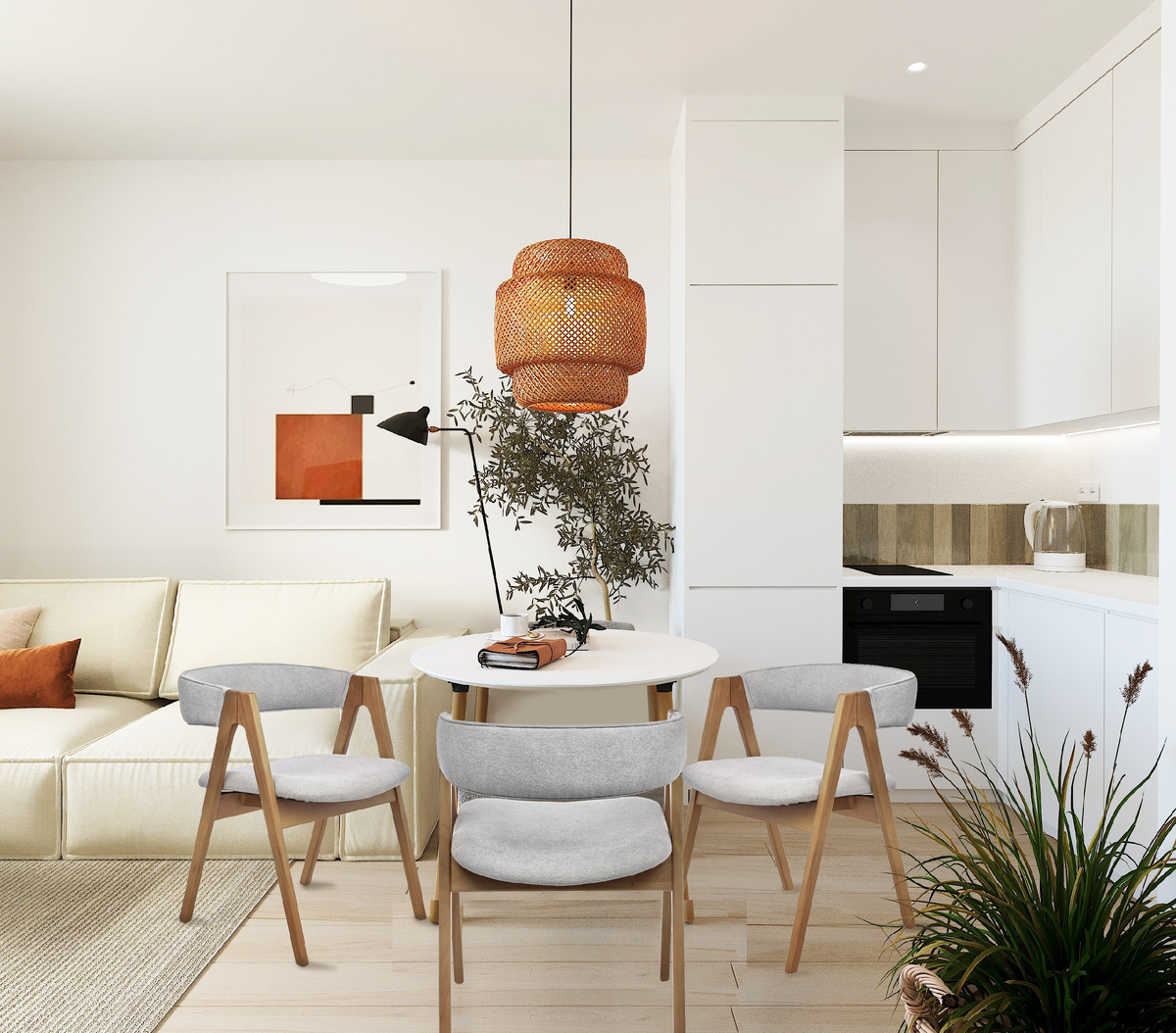 Стулья Alan прекрасно впишутся в интерьер ваби-саби