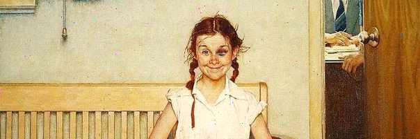 Картина "Девочка с синяком под глазом"